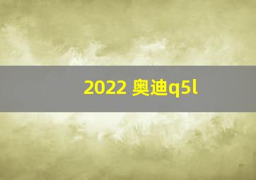 2022 奥迪q5l